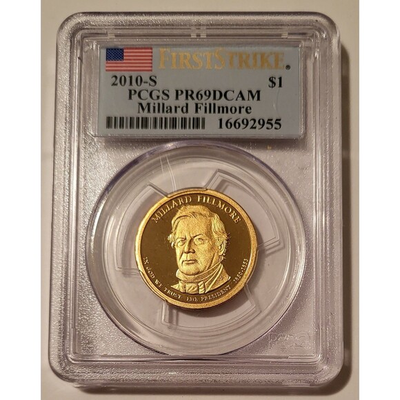 2010 S Millard Fillmore Presidential Dollar Proof PR69 DCAM PCGS First Strike - Picture 1 of 2